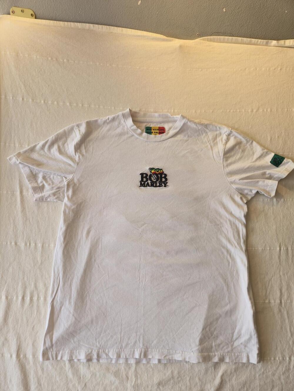 Bob Marley Shoe Palace White Graphic T-Shirt Size Large
